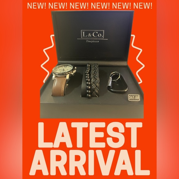 L & Co. Timepieces watch, dual-bracelet, & carabiner.
New in Box! - Picture 3 of 8